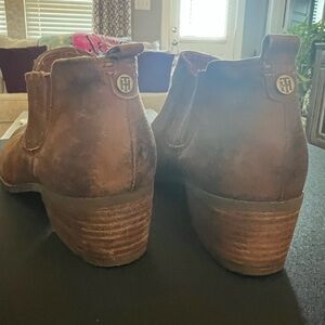 Tommy Hilfiger Suede Brown Ankle Booties